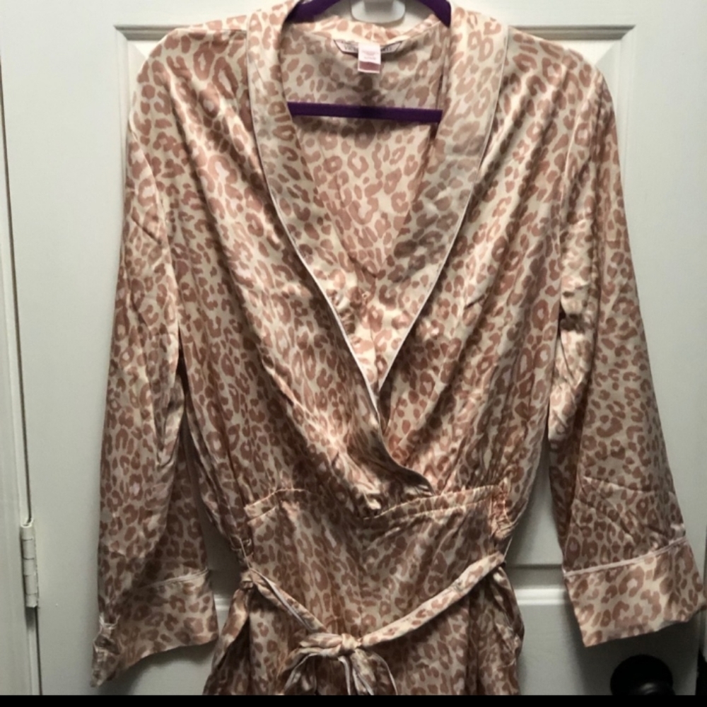 Victoria’s Secret side satin romper with belt